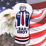 Funny Golf Head Covers Trump Bad Shot Driver Fairway Wood Putter Headcover with Madson Golf Cart Magnet for securing Golf Head Cover, Donald Trump Merchandise, Dad Gifts for Birthday (Driver)