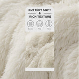 Bedsure Soft Cream Throw Blanket for Couch, Fluffy Fuzzy Blankets & Throws for Bed, Sofa, Cozy Plush Sherpa Fleece Faux Fur Blanket, Thick Warm Christmas Blanket Gifts for Women, Men, 50x60