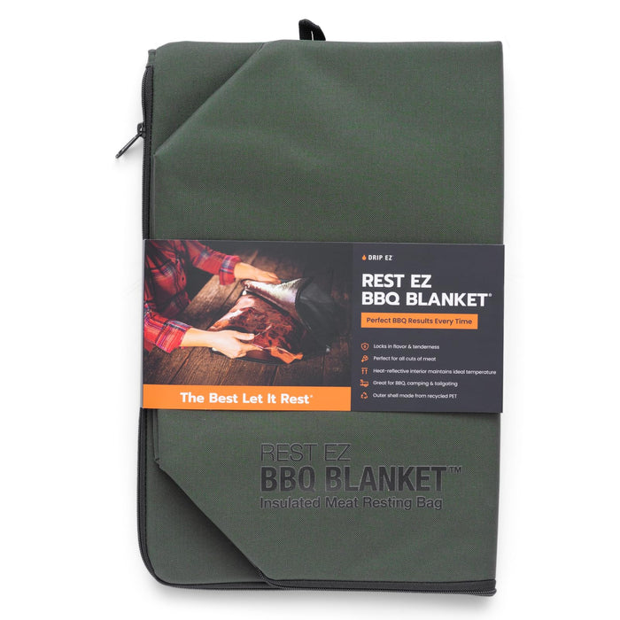 Rest EZ BBQ Blanket® - Insulated Meat Resting Bag for Moisture Retention and Tender BBQ - Heavy-Duty with Wide Mouth Design for Briskets, Pork Shoulders, Steaks - Green