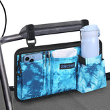 ZHCHG Wheelchair Side Bag with Cup Holder, Wheelchair Armrest Pouch Accessories for Walker, Rollator, Electric Scooter Wheelchairs, Ideal Gift for Mother's Day & Father's Day- LightBlue