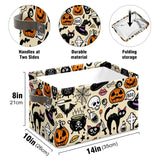 Halloween Ghost Basket with Handles spooky basket stuffers for Boyfriend Large Collapsible Storage Bins Boxes for Shelves Home Office Toys