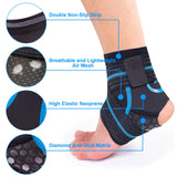 Nvorliy Ankle Brace for Swimming, Aquatic, Scuba Diving, Surfing, Paddle Boarding, Water Sports or Injury Recovery, Neoprene Compression Ankle Wrap & Foot Support for Women & Men (Medium)