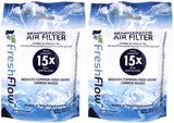 Fresh Flow W10311524 Air Filter Cartridge for Whirlpool Refrigerator's 2-Pack