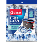 O-Cedar RinseClean Deep Clean Refill | 40% More Cleaning Power | Machine Washable Mop Head Replacement Refill for O-Cedar RinseClean Spin Mop (1-Pack)