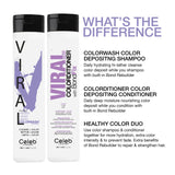Celeb Luxury Viral Colorwash, Professional Semi-Permanent Hair Color Depositing Shampoo, Pastel Lavender, 8.25 Fl Oz (Pack of 1)