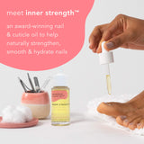 Barefoot Scientist Inner Strength Nail and Cuticle Renewal Drops, Award-Winning Cuticle Oil for Fingernails and Toenails Clear, 20 mL