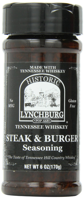 Historic Lynchburg Tennessee Whiskey Steak & Burger Seasoning