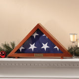 FOR VALLEY TRADERS Personalized Display Case for Veterans Burial Flag