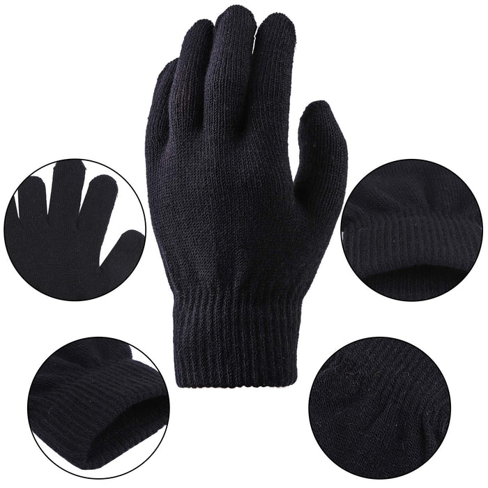 URATOT Halloween Robber Costume Set, Include Striped Long Sleeve T-Shirt Knit Cap Gloves Canvas Bags and Eye Mask