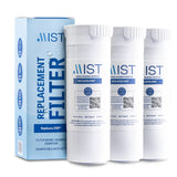 Mist XWF Water Filter Replacement for GE, Refrigerator Water Filter compatible with GWE19JSLSS, WR17X30702, GBE21, GDE21, GDE25, GFE24 (Not XWFE) GE XWF Water Filter (3 pack)