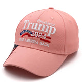 Trump Merchandise Trump Hat 2024 for President MAGA Hat Make America Great Again with USA Flag Cap Donald Trump Gifts Pink