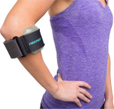 Aircast Pneumatic Armband: Tennis/Golfers Elbow Support Strap, Black