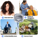 Hair Washing Basin for Bedridden - Inflatable Shampoo Bowl for Disabled, Elderly - Portable Sink For Washing Hair with Neck Support & Drain Hose - Perfect For Curly Hair, Thick Hair & Wash Hair in Bed