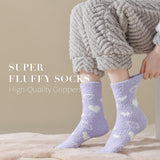 TEHOOK Womens Fuzzy Socks Soft Cozy Fluffy Slipper Socks Winter Warm Plush Sleeping Socks Christmas Stocking Stuffers Gifts for Women