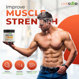 LIVEGOOD™ Creatine Plus HMB Supplement, 3g HMB for Muscle Strength & Recovery, 8.5oz.