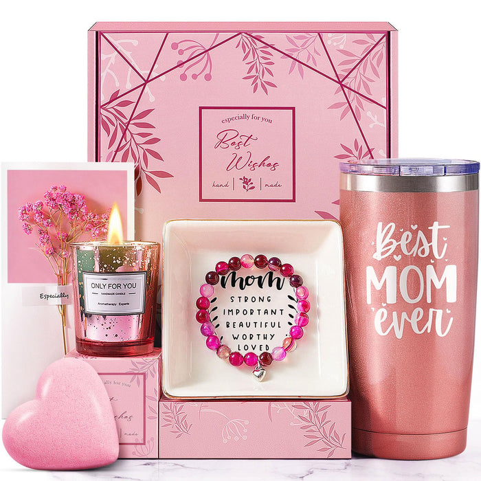 Gifts for Mom from Daughter Son, Mothers Day Gifts for Mom, Wife, Grandma, Stepmom, New Mom, Mother In Law, Mom Christmas Gifts, Birthday Gifts for Women, Relaxing Spa Gift Basket Set Mom Gifts