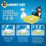 JONNY CAT Litter Box Liners: Heavy Duty - Tear & Leak Resistant - Drawstring Close - Jumbo, 15 Count