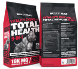 Bully Max 9-in-1 Total Health Dog Chews - Puppy & Adult Dog Multivitamin - Omega 3 Vitamin Supplements for Immunity, Brain, Heart, Joint & Digestive Health for All Breeds - 75 Soft Chews per Bag