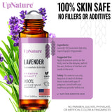 UpNature Lavender Essential Oil Roll On - Aromatherapy Lavender Oil for Sleep, Stress Relief, & Relaxation