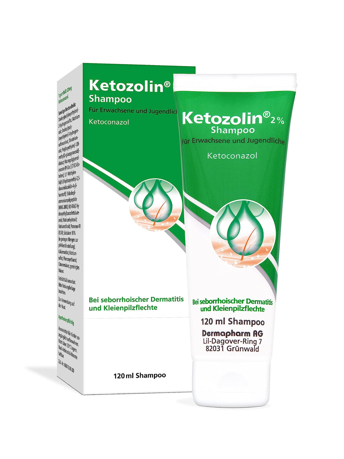 ketozolin 2 120 ml shampoo