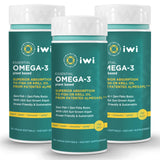 Iwi Life Omega-3 Essential, 90 Softgels (90 Servings), Plant-Based Algae Omega 3 with EPA + DHA, Brain, Heart & Immune Support Dietary Supplement, Krill & Fish Oil Alternative, No Fishy Aftertaste