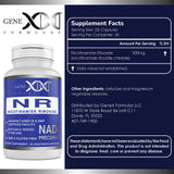 GENEX NR Nicotinamide Riboside 300mg/Serving (60 Capsules) NAD+ Precursor for Healthy Aging - GMP-Certified, Non-GMO, Gluten-Free, Vegetarian (1 Pack)