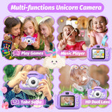 2024 Upgrade Kids Camera, Christmas Birthday Gifts for Girls Boys, 1080P HD Selfie Digital Video Camera for Toddlers, Cute Portable Little Girls Boys Gifts Toys for 3 4 5 6 7 8 9 Years Old