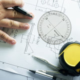 WESTCOTT ‎360-Degree Protractor Compass for Drawing and Drafting, Clear, 3.5 in