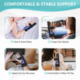 fibee Boxer Fracture Splint, Pinky Finger Splint, Adjustable Two Finger Brace for 4th or 5th Finger, Metacarpal Splint Hand Brace for Arthritis Fracture Broken Mallet Dislocated Trigger Finger(L/XL)