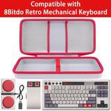 co2CREA Hard Travel Case Compatible with 8BitDo Retro Mechanical Keyboard Dual Super Programmable Buttons [windows]