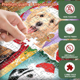 Advent Calendar 2024 Christmas Jigsaw Puzzles, Christmas Dogs Jigsaw Puzzles 1008 Pieces Puzzle 24 Days Christmas Countdown Calendar Family Game Christmas Gifts for Kids Teens Adults