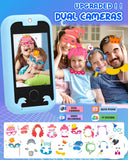 Dinosaur Toys for Kids 3-5 Toys for Boys Age 8-12 Kids Smart Phone Touchscreen Phone Learning Christmas Stocking Stuffers for Kids Birthday Gifts for 3 4 5 7 9 6 8 10 Year Old Gift Ideas 8G Card