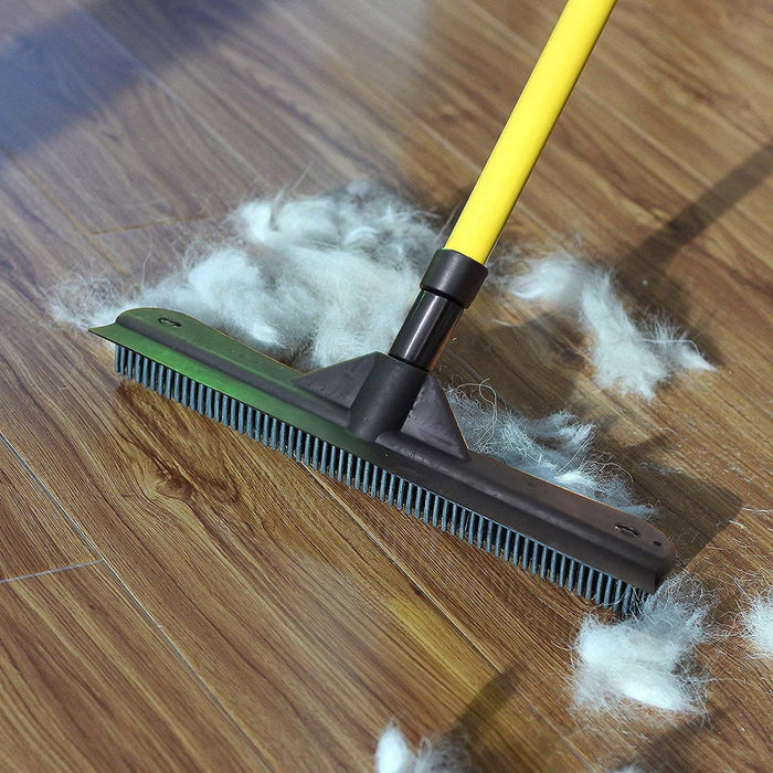 Indigo Petco Hair Remover Broom, Fur Remover Broom with Squeegee, Indi