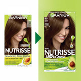 Garnier Hair Color Nutrisse Nourishing Creme, 50 Medium Natural Brown (Truffle) Permanent Hair Dye, 2 Count (Packaging May Vary)