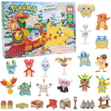 Pokémon 2024 Holiday Advent Calendar with 24 Gifts - Christmas Playset for Kids - Characters Include 2" Pikachu, Bulbasaur, Charmander & More - 16 Toy Figures & 8 Christmas Accessories - Officially Licensed - For Boys & Girls 4+