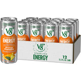 V8 +Energy Sparkling Orange Pineapple Juice Energy Drink, 11.5 fl oz Can (12 Pack)