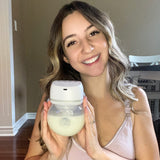 BELLABABY  Wearable Breast Pump Hands Free Low Noise, Breastfeeding Electric Breast Pump Comes with 24mm Flanges, 4 Modes & 6 Levels Suction, 1PC Gray