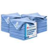 MW Pro Microfiber Cleaning Cloth | Blue | 36 Pack | 16” x 16” | All Purpose Microfiber Towels - Clean, Dust, Polish, Scrub, Absorbent