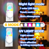 Fly Insect Trap,Indoor Plug-in Fly Traps for Flies, Fruit Flies, Moths, and Other Flying Insects,Moths Killer with Night Light (1Devices + 5 Glue Cards)