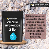 Calcium Hydroxide 2lb by Essencea Pure Bulk Ingredients | Fine Powder | Premium Quality (32 Ounces)