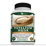 Potent Garden Psyllium Husk Capsules All Natural & Powerful Soluble Dietary Fiber Supplement Helps Support Regularity & Digestion, 240 Caps