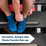 OS1st FS4 Plantar Fasciitis No Show Socks relives plantar fasciitis, heel/arch pain and improves circulation