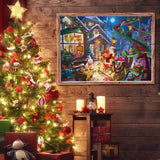 Advent Calendar 2024, Christmas Puzzle for Kids and Adults, 24 Days Countdown Calendars for Boys Girls, 1008 Pieces Christmas Puzzle in 24 Boxes, Christmas Department(27.56 x 19.68 Inch)