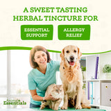 Animal Essentials Seasonal Allergy for Dogs & Cats - Allergy Relief, Licorice Root, Seasonal Support, Liquid Drops, Herbal Formula - 2 Fl Oz