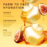 Farmacy Honey Halo Ceramide Face Moisturizer Cream - Hydrating Facial Lotion for Dry Skin (3.4 Ounce)