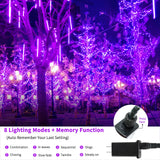 MZD8391 105FT 300LED Christmas String Lights Outdoor Indoor, Christmas Lights Xmas Tree Lights for Christmas Decorations Holiday Party, 8 Modes Purple