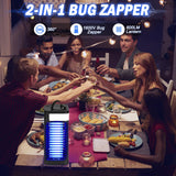 Bug Zapper Outdoor, Electric Mosquito Zapper, Fly Zapper Indoor, Wireless Mosquito Killer, Portable Fly Traps with LED Light for Home Garden, Patio, Kitchen, Camping Use (USB Powered/Rechargeable)