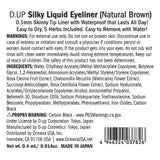 D-UP Silky Liquid Eyeliner Brown, Easy-Drawing, Smudge-Proof, Quick-Drying, with Beauty Serum, Japanese Makeup - Natural Brown