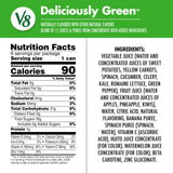 V8 Deliciously Green 100% Fruit and Vegetable Juice, 8 fl oz Can (24 Pack)