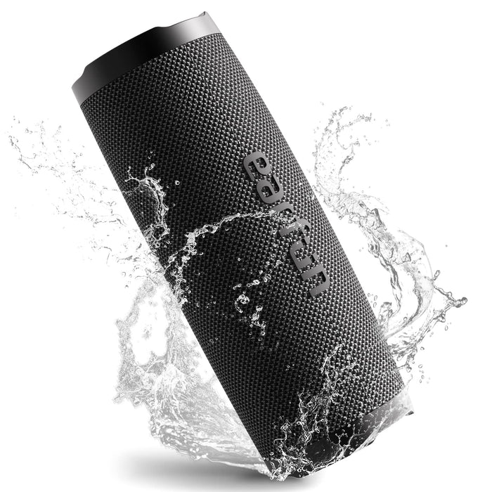 EarFun UBOOM Slim Bluetooth 5.2 Wireless Speaker, Enhanced Bass, 20W, IPX7 Waterproof, 18 Hours Continuous Playback, USB-C Rapid Charge/Stereo Pairing, DSP Technology, Hands-Free Calling, Voice